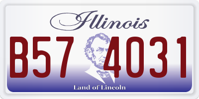 IL license plate B574031