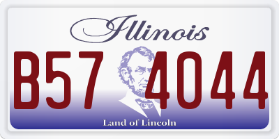 IL license plate B574044