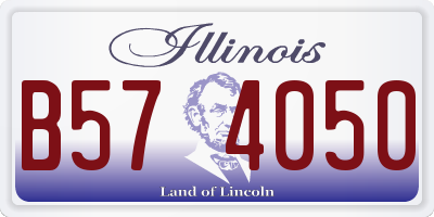 IL license plate B574050