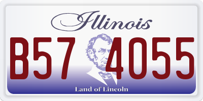 IL license plate B574055