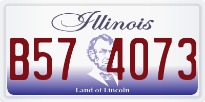 IL license plate B574073