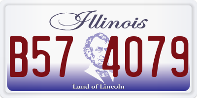 IL license plate B574079