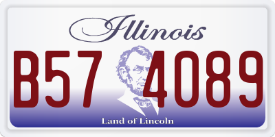 IL license plate B574089