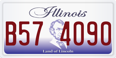 IL license plate B574090