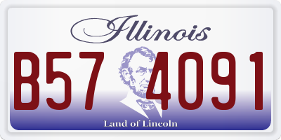 IL license plate B574091