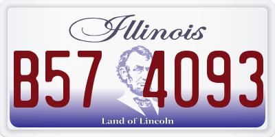 IL license plate B574093