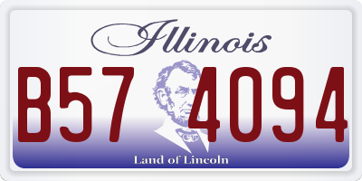 IL license plate B574094