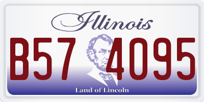 IL license plate B574095