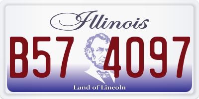 IL license plate B574097
