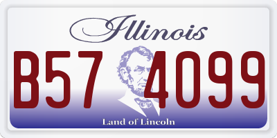 IL license plate B574099