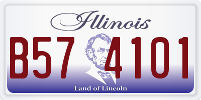 IL license plate B574101
