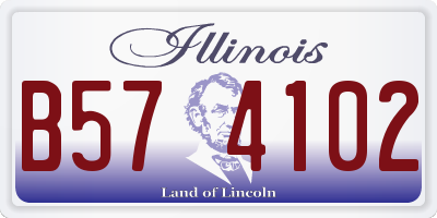 IL license plate B574102