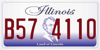 IL license plate B574110