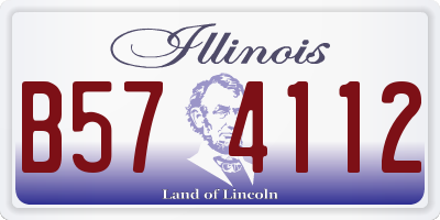 IL license plate B574112
