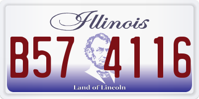 IL license plate B574116