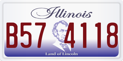 IL license plate B574118