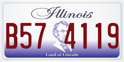 IL license plate B574119