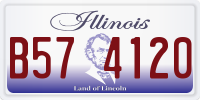 IL license plate B574120