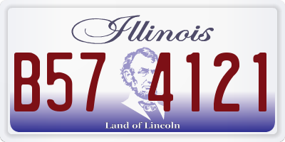 IL license plate B574121