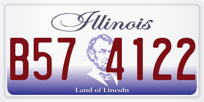 IL license plate B574122