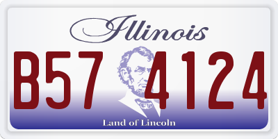 IL license plate B574124