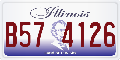IL license plate B574126