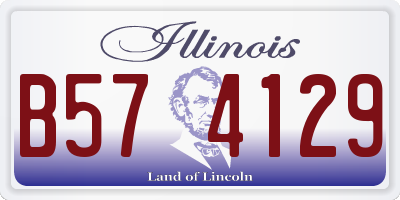 IL license plate B574129