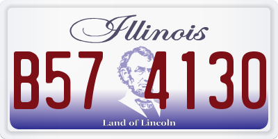 IL license plate B574130