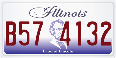 IL license plate B574132