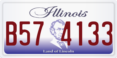 IL license plate B574133