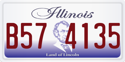 IL license plate B574135