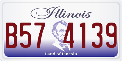 IL license plate B574139