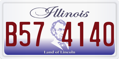 IL license plate B574140