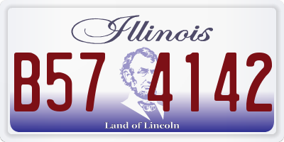 IL license plate B574142