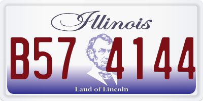 IL license plate B574144