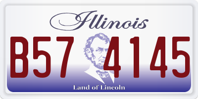 IL license plate B574145