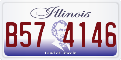 IL license plate B574146