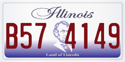 IL license plate B574149