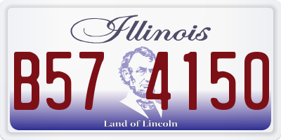 IL license plate B574150