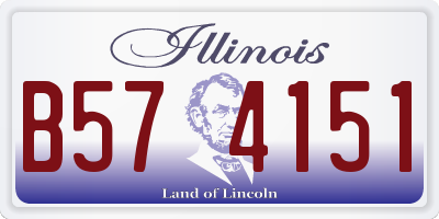 IL license plate B574151