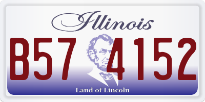 IL license plate B574152