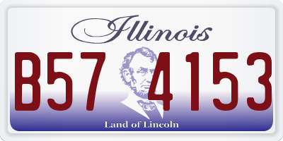 IL license plate B574153