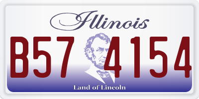 IL license plate B574154