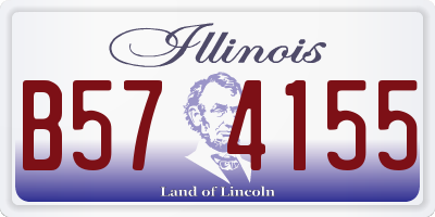 IL license plate B574155