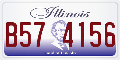 IL license plate B574156
