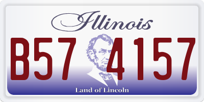 IL license plate B574157