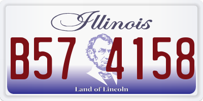 IL license plate B574158