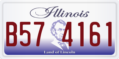 IL license plate B574161