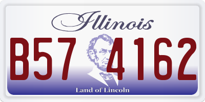 IL license plate B574162