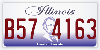 IL license plate B574163